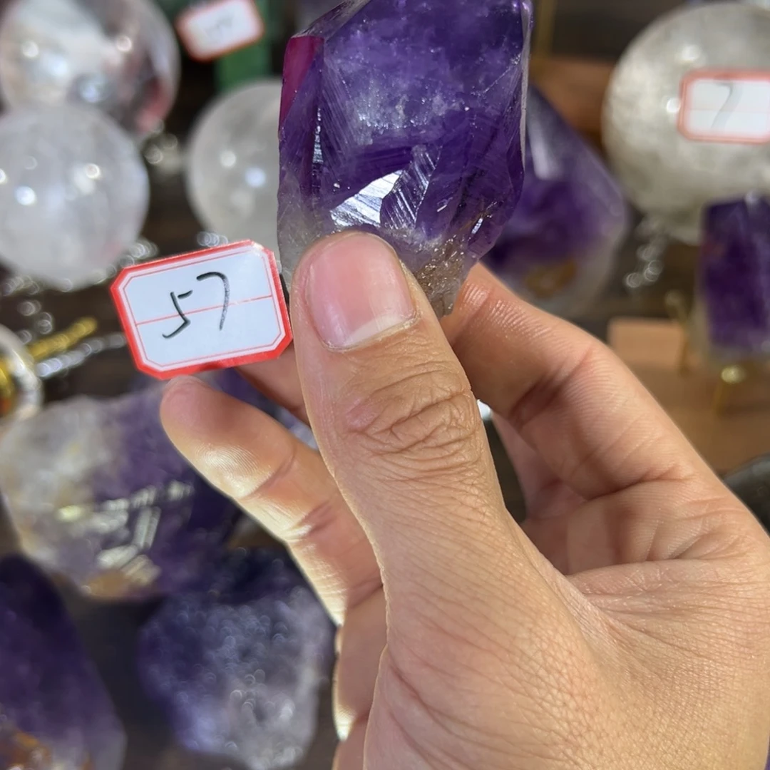 水晶天然水晶，默认微瑕未镶嵌用****8