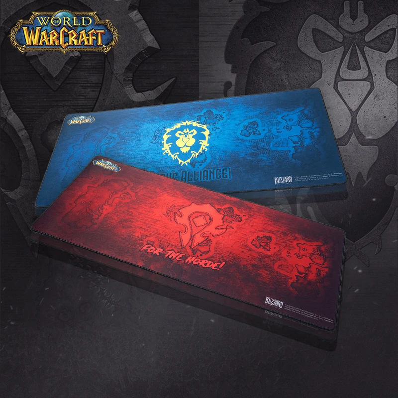 Blizzard暴雪游戏周边魔兽世界周边部落联盟地图款电竞鼠标垫防滑