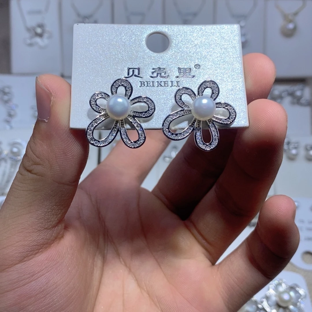 未镶嵌耳饰淡水珍珠