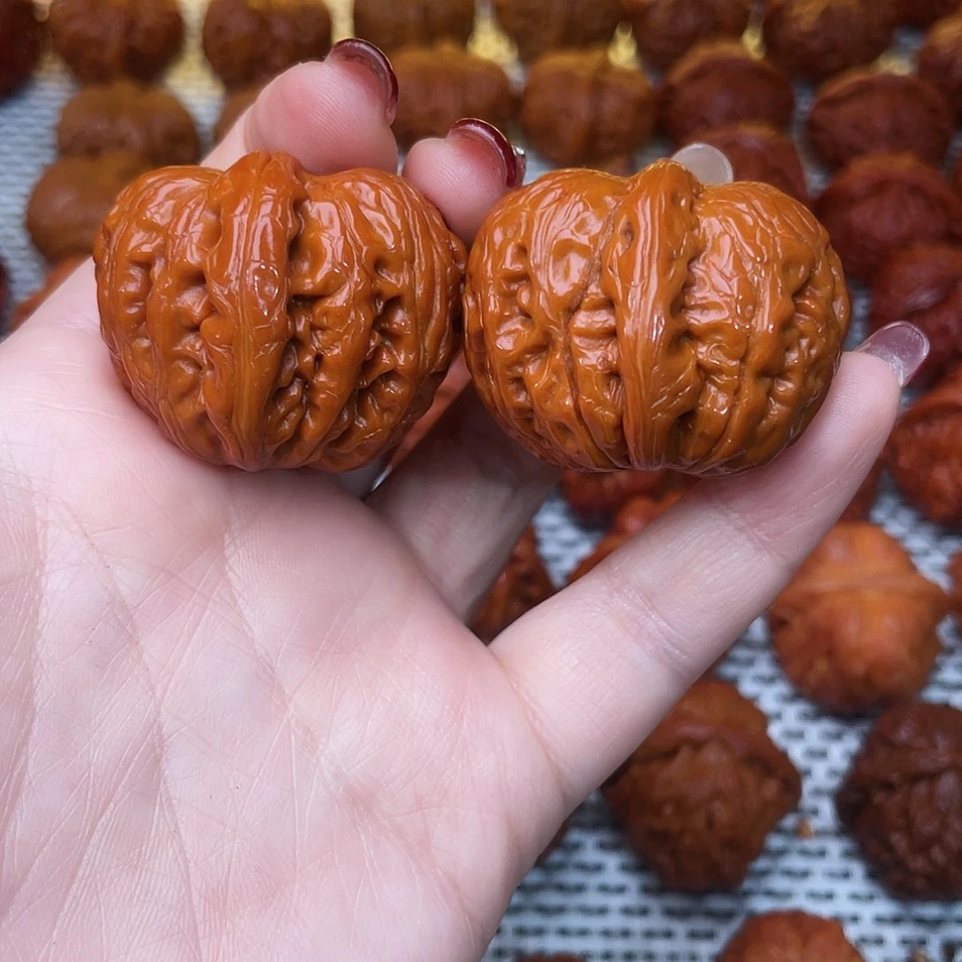 桃核吊坠文玩核桃 手把件 元宝 40