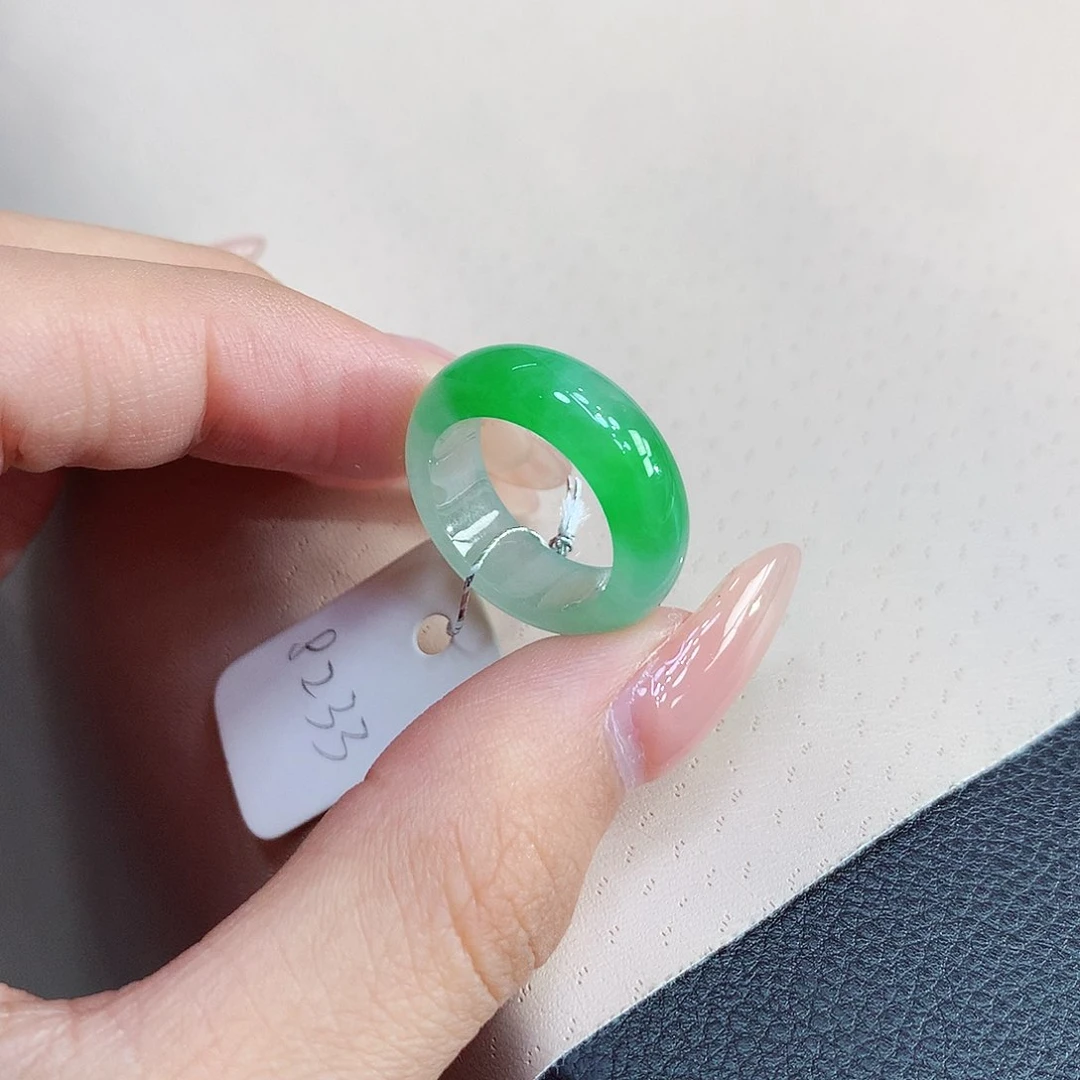 未镶嵌戒指翡翠8号