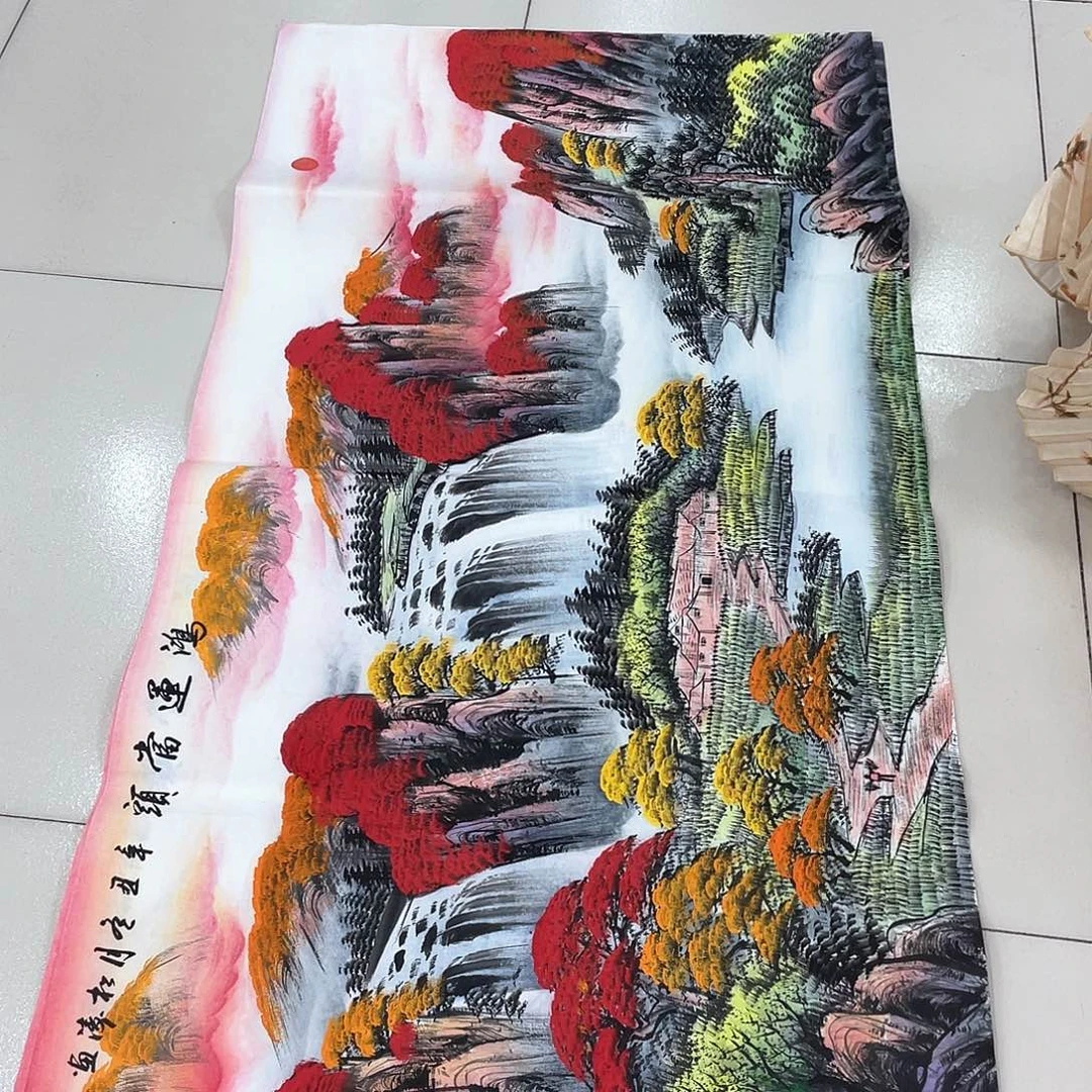 国画纯手绘山水花鸟