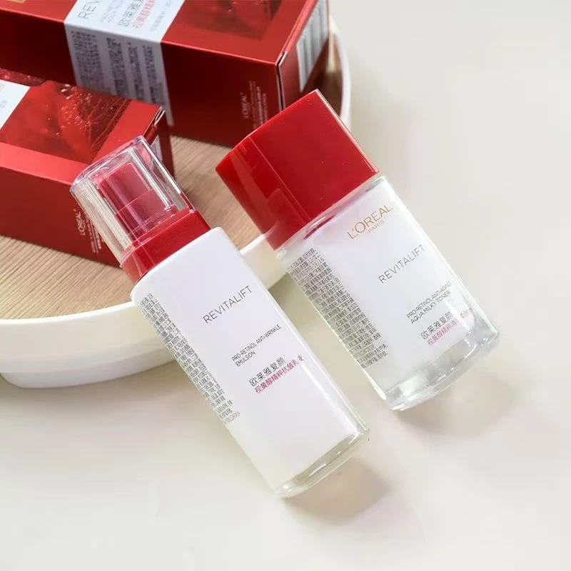 临期欧莱雅复颜清仓视黄醇抗皱清乳柔肤水65ml