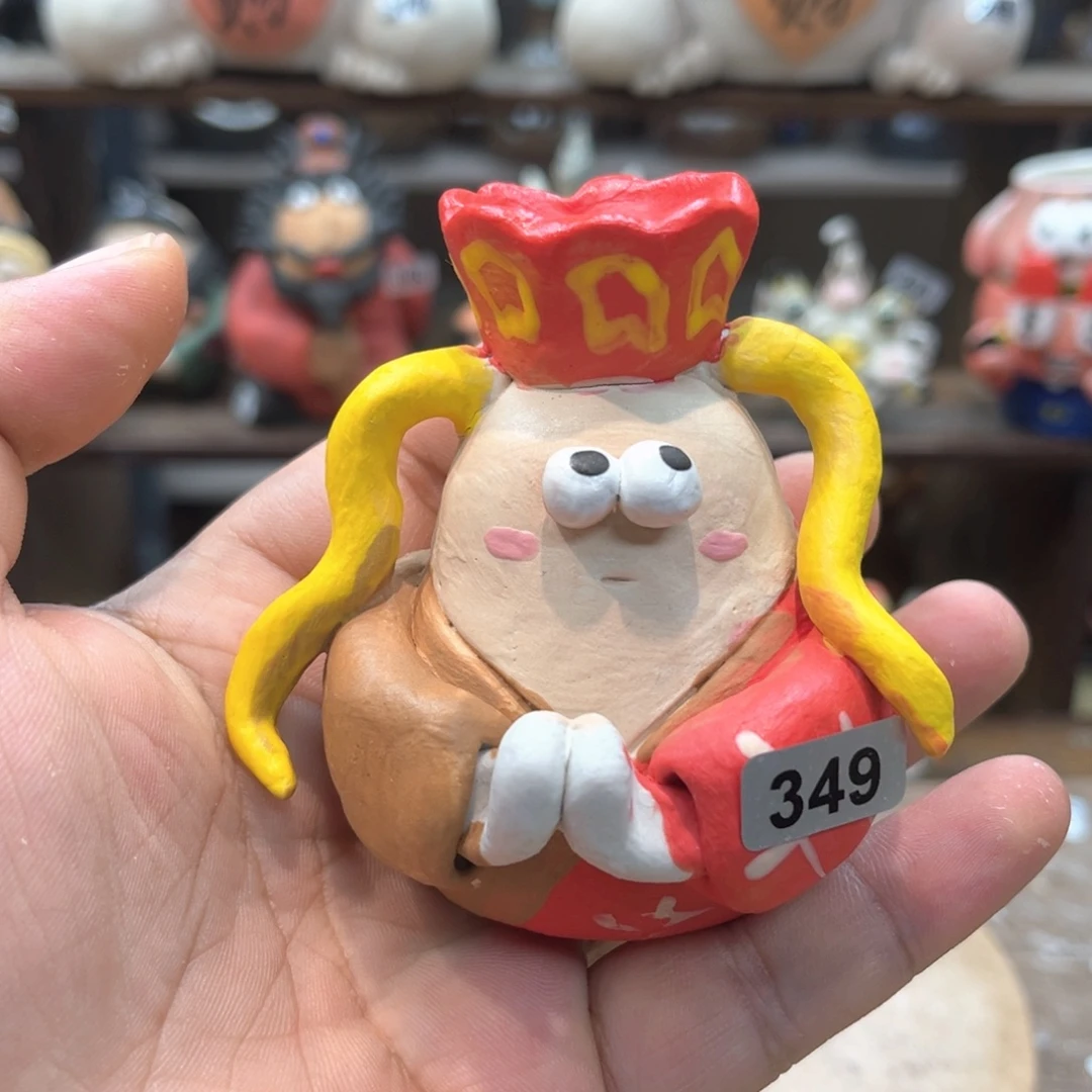 摆件纯手工抽象陶瓷摆件349