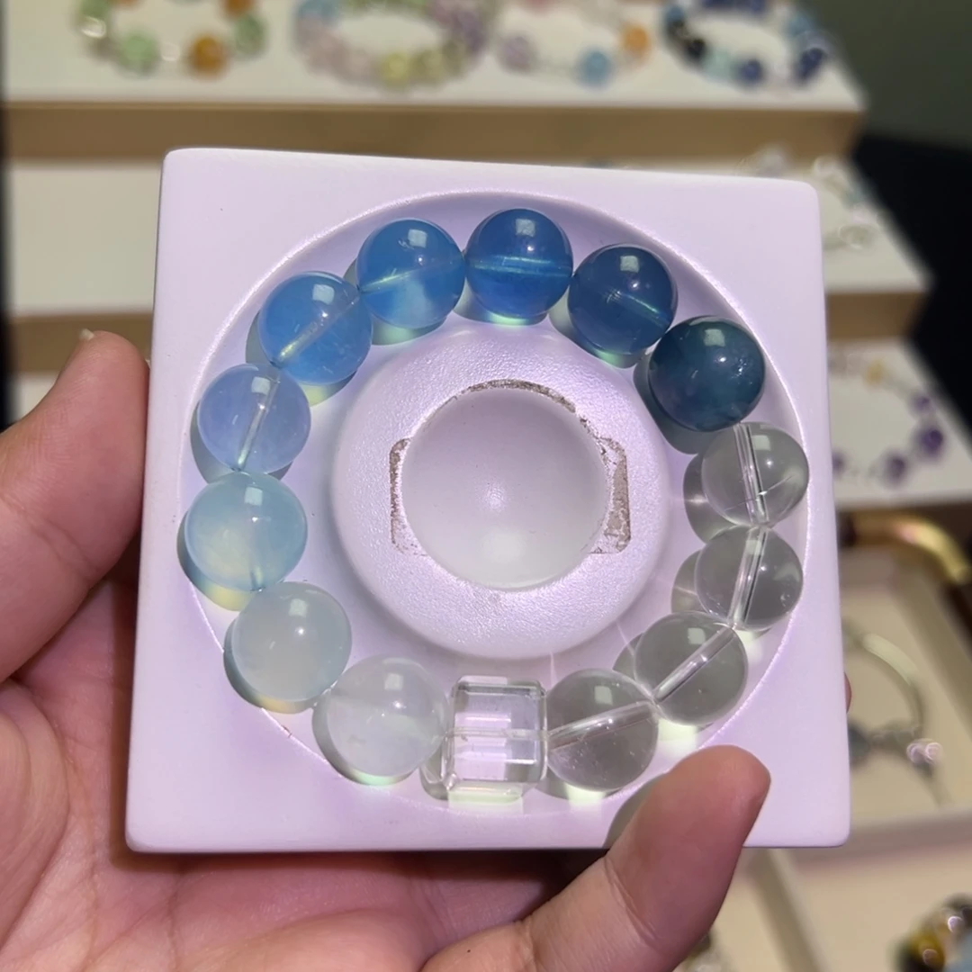 水晶手链银S925镶嵌