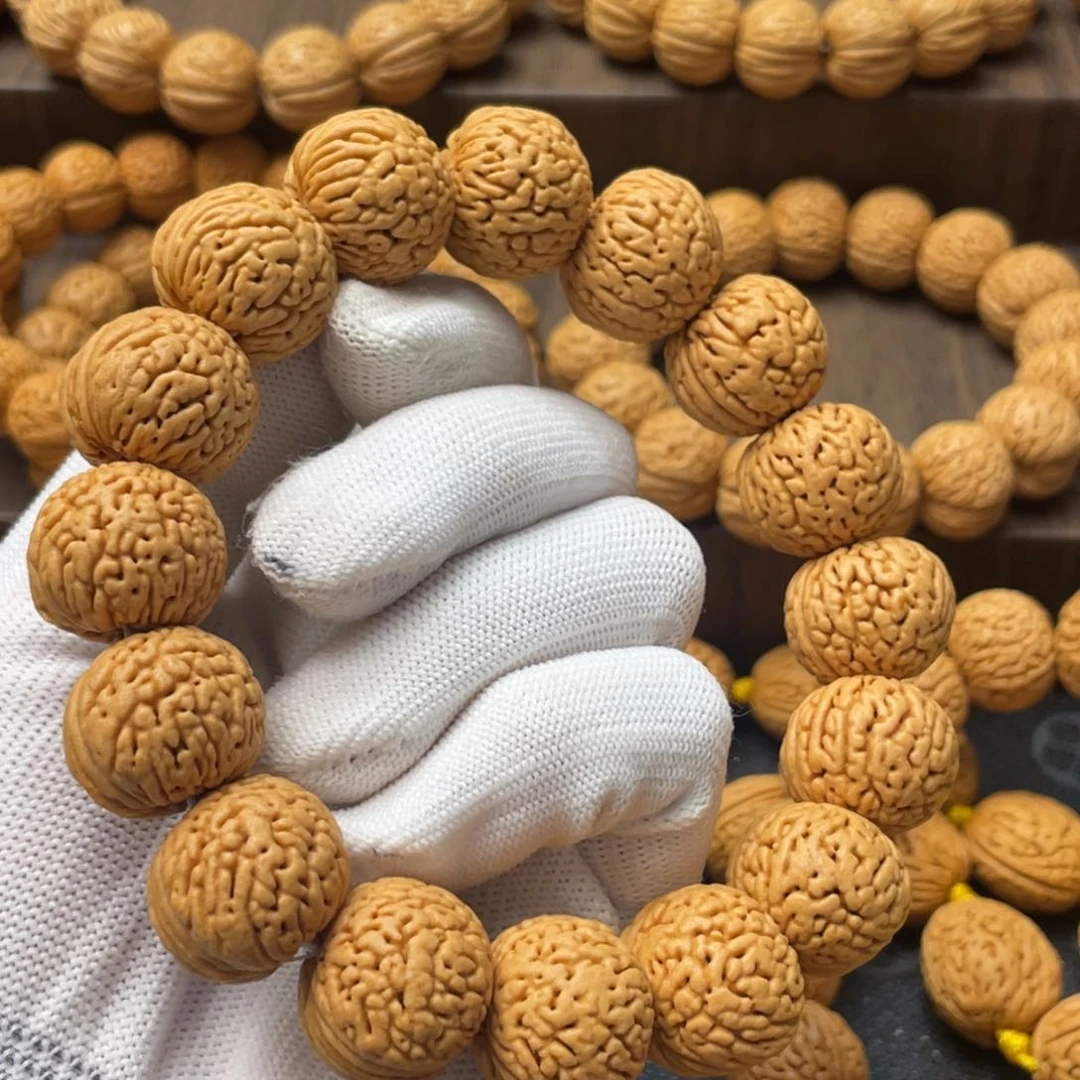 桃核手串哈*，龙鳞苹果