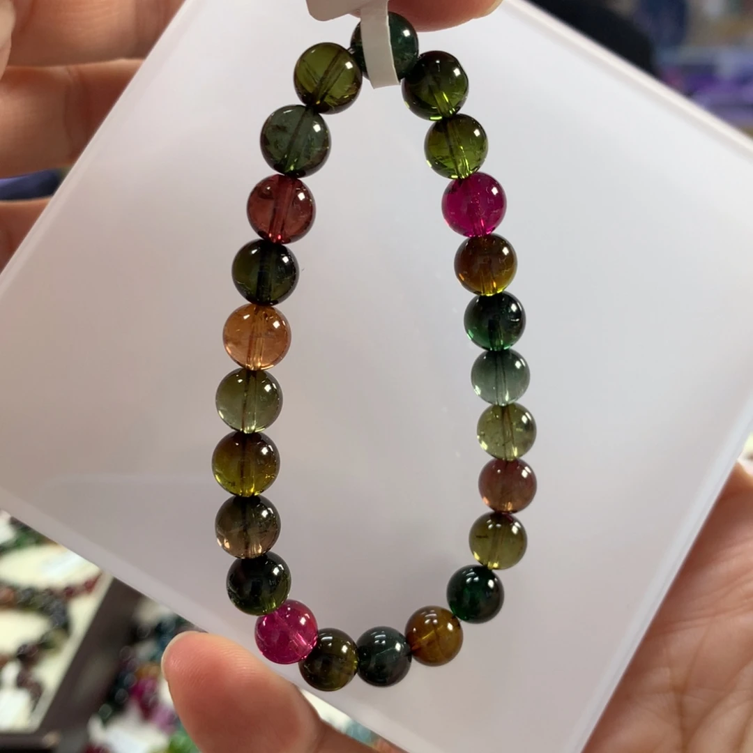 未镶嵌手链碧玺7.9左右