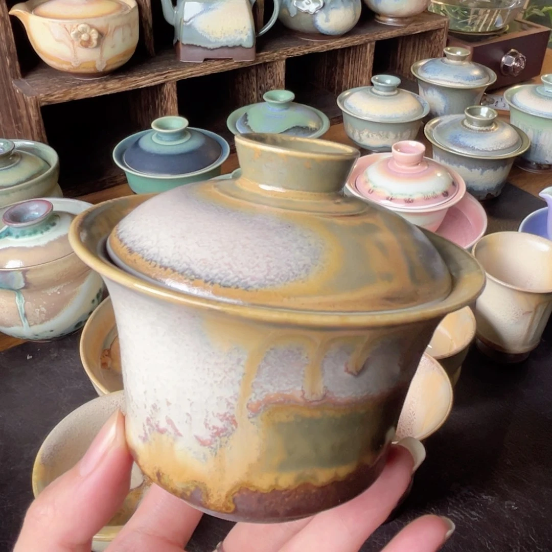 杯青纯手工制作柴烧手作