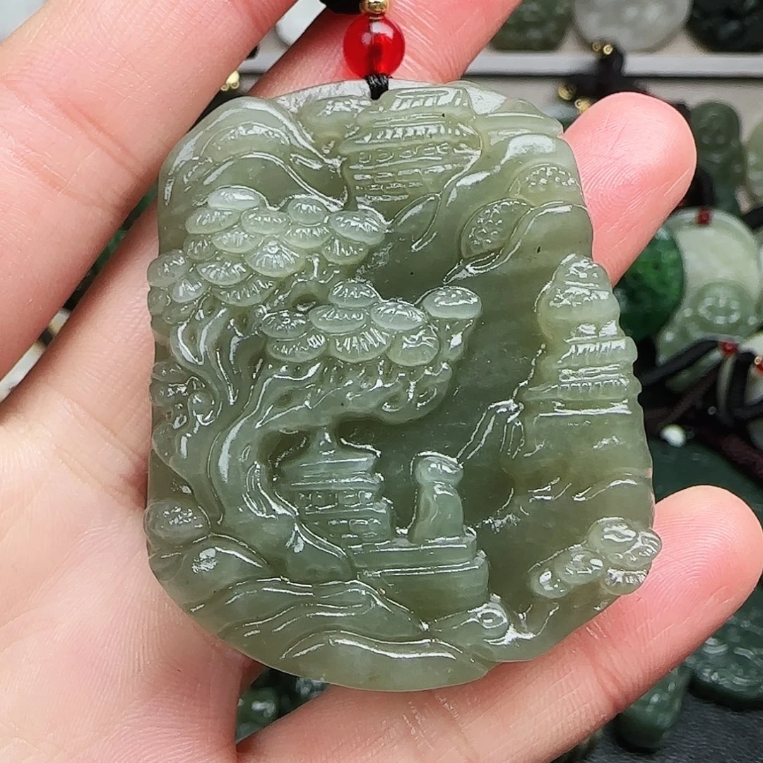 和田玉未镶嵌颈饰