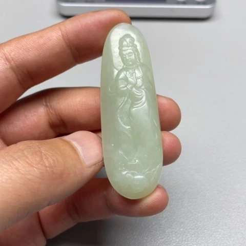 和田玉吊坠(不含链)未镶嵌非*