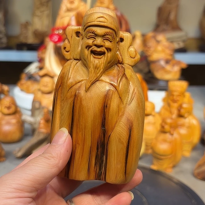 柏木太行崖柏财神爷