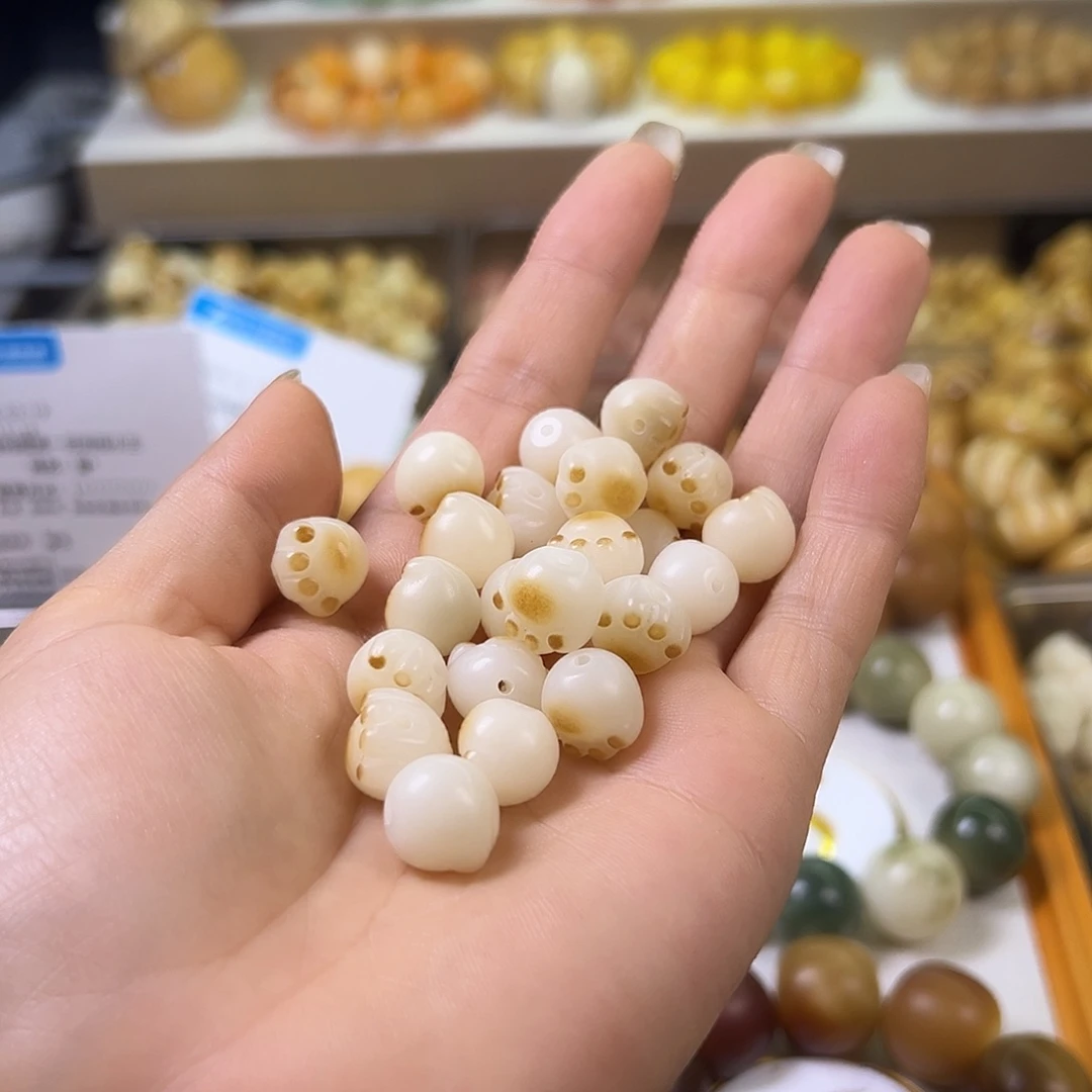 菩提根/象牙果手串12炭烤猫爪25颗