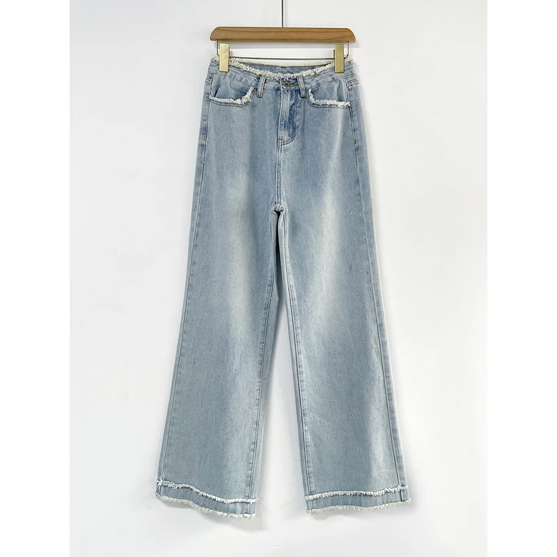 【SHANGLIU】JM1591新中式国风设计师款提花重工时尚裤子新款（283）