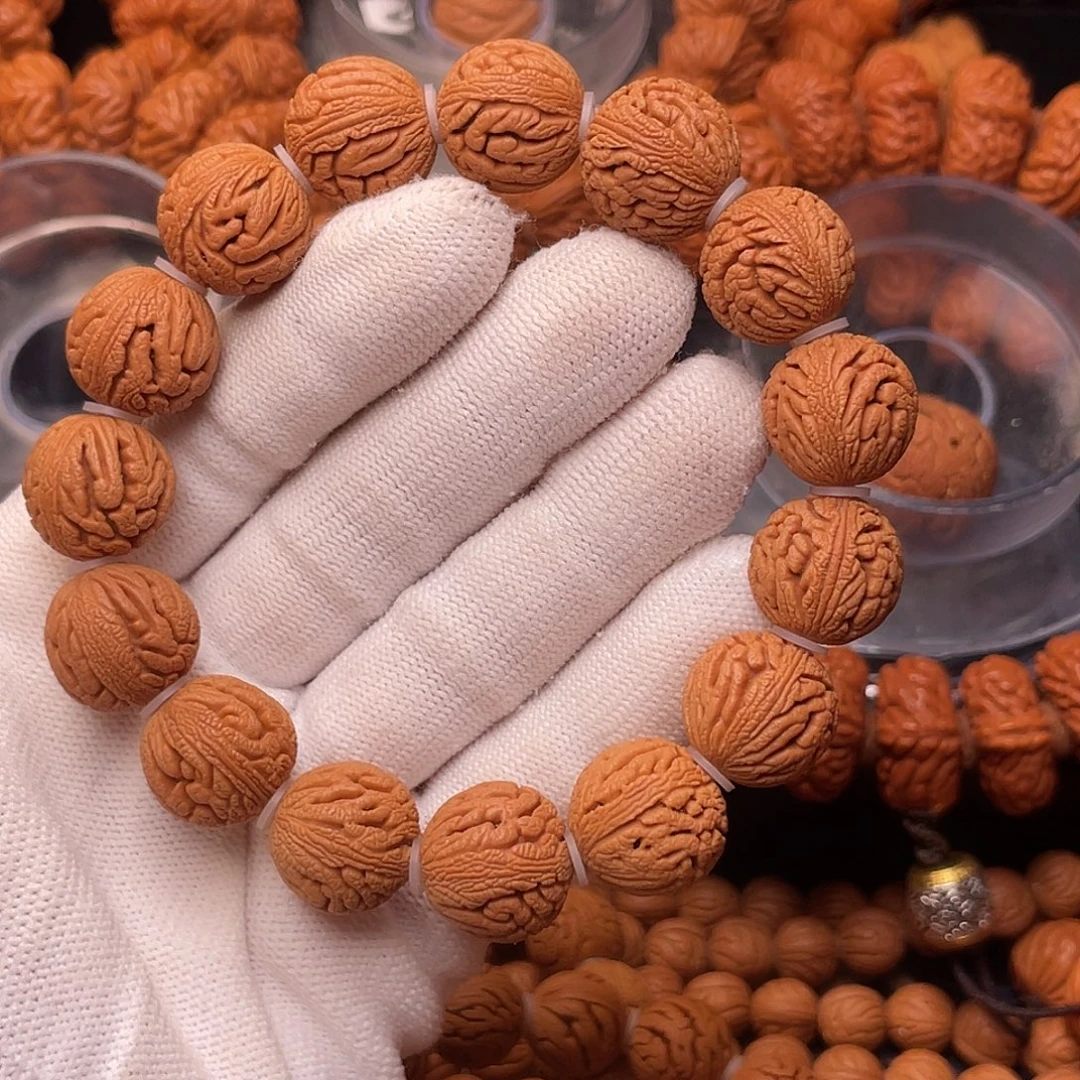 桃核手串精品绣球手串1.5