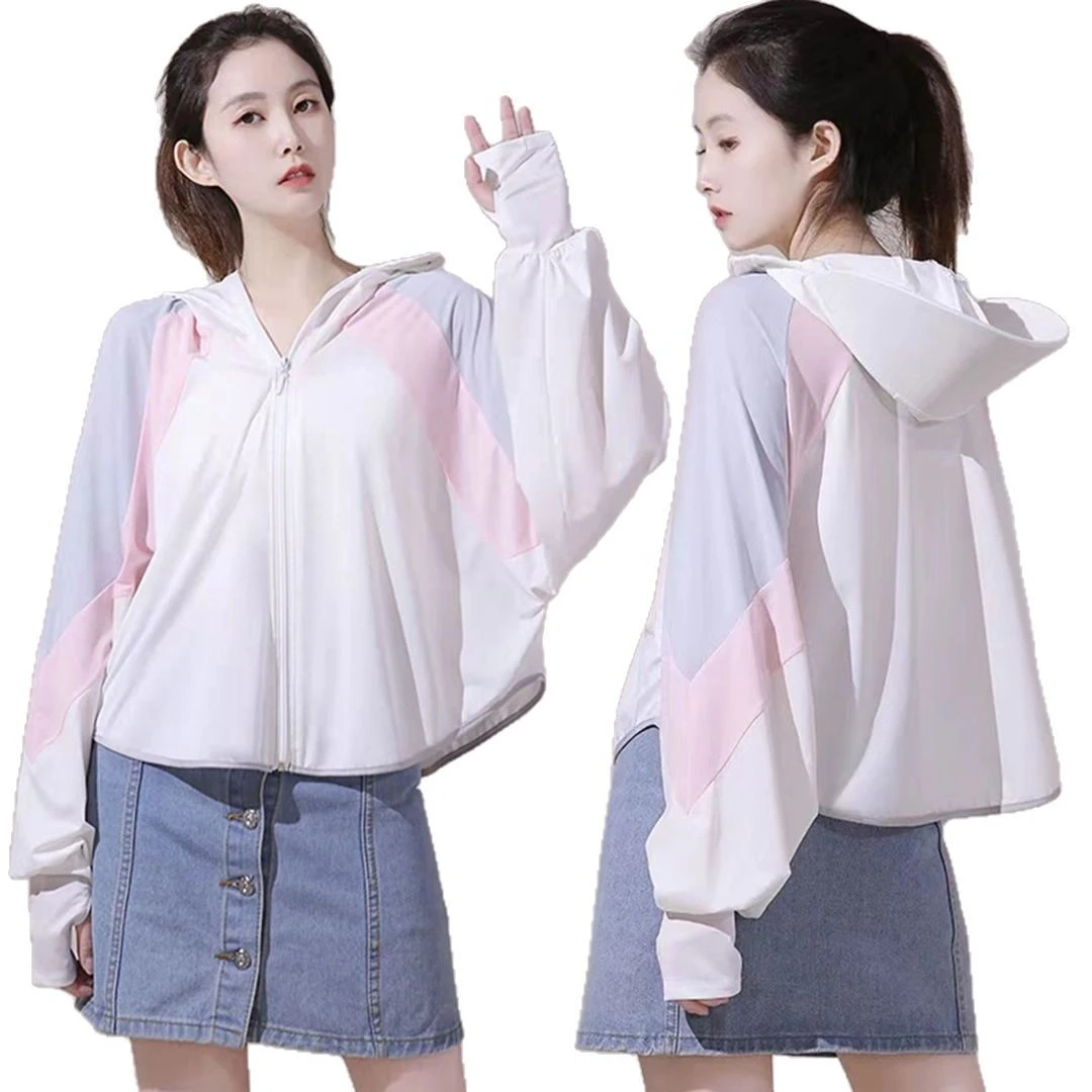 时尚韩版休闲百搭宽松风衣秋季披肩罩衫防晒衣女夏季薄款冰丝大帽