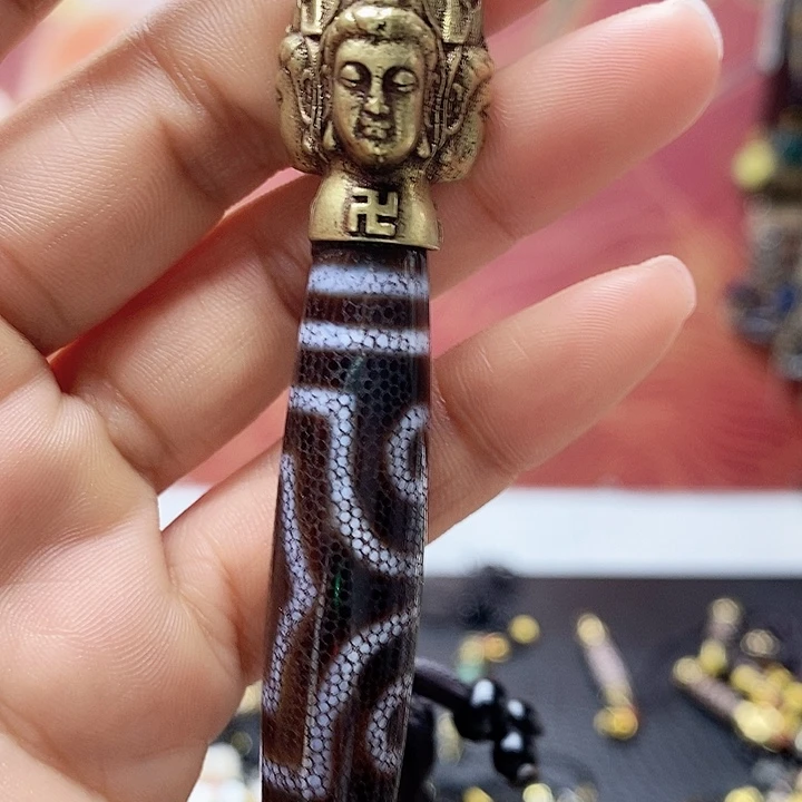 玛瑙/玉髓（覆膜）合金颈饰