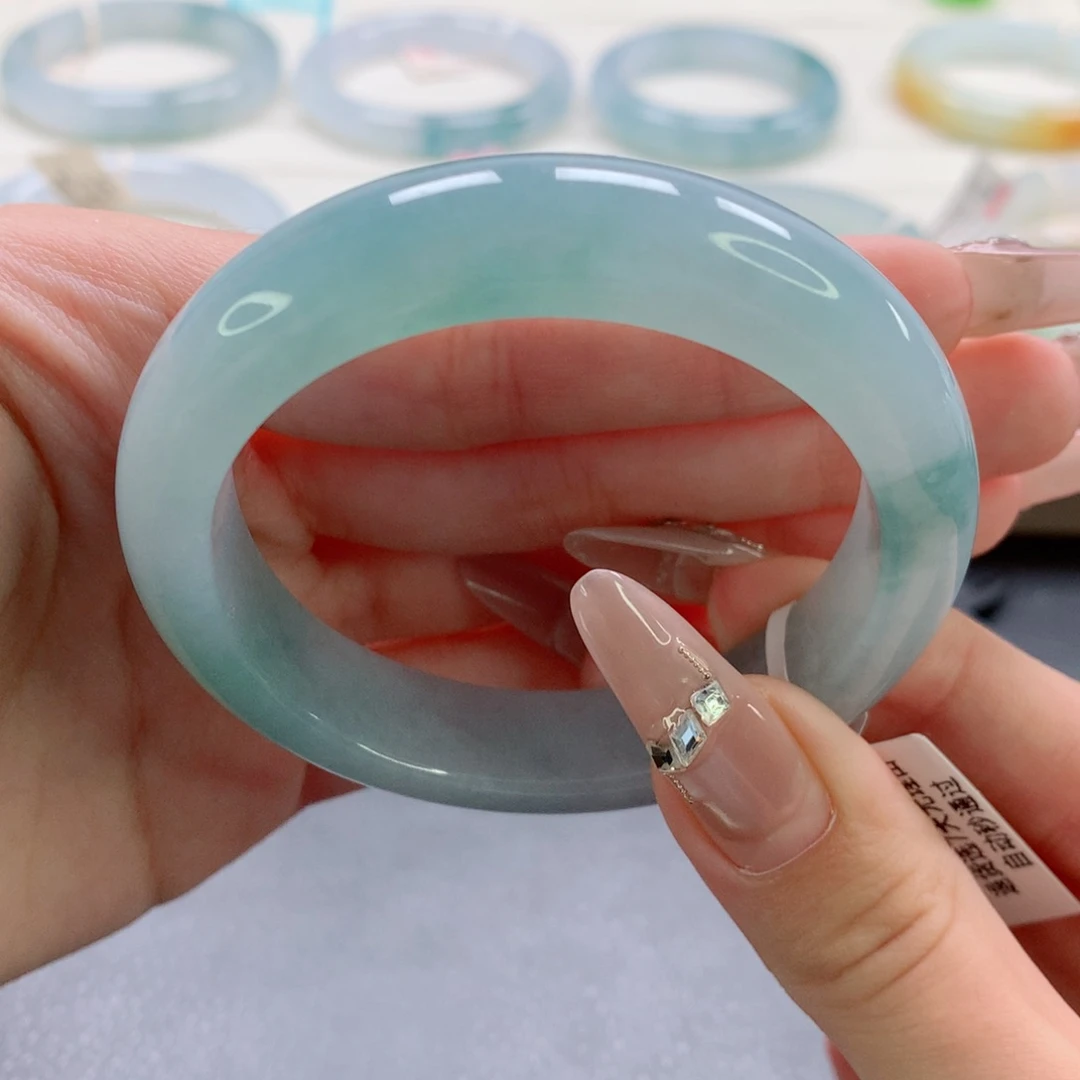 翡翠手镯未镶嵌18号-53