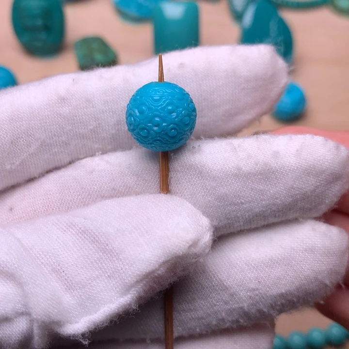 绿松石云纹11.5未镶嵌煙*