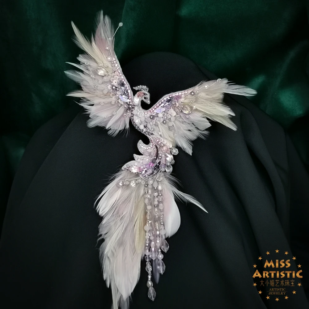 高定工坊法式珠绣brill胸针[202c-07]