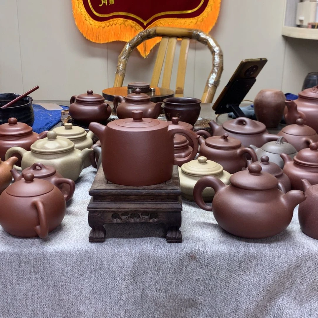 底槽青茶壶海***峰半手工制作