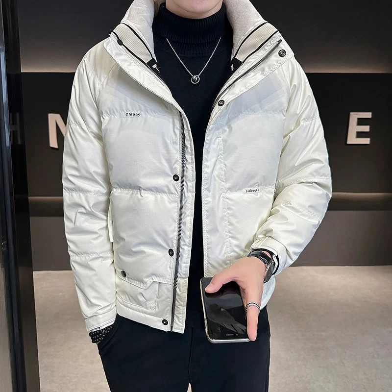 经纬主流男士立领加厚棉服秋冬时尚潮流休闲