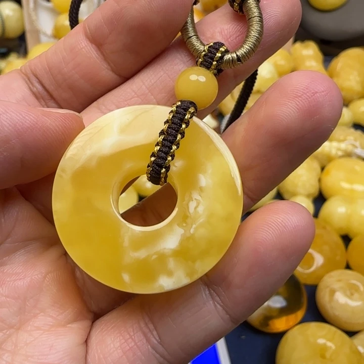 蜜蜡未镶嵌颈饰天然蜜蜡