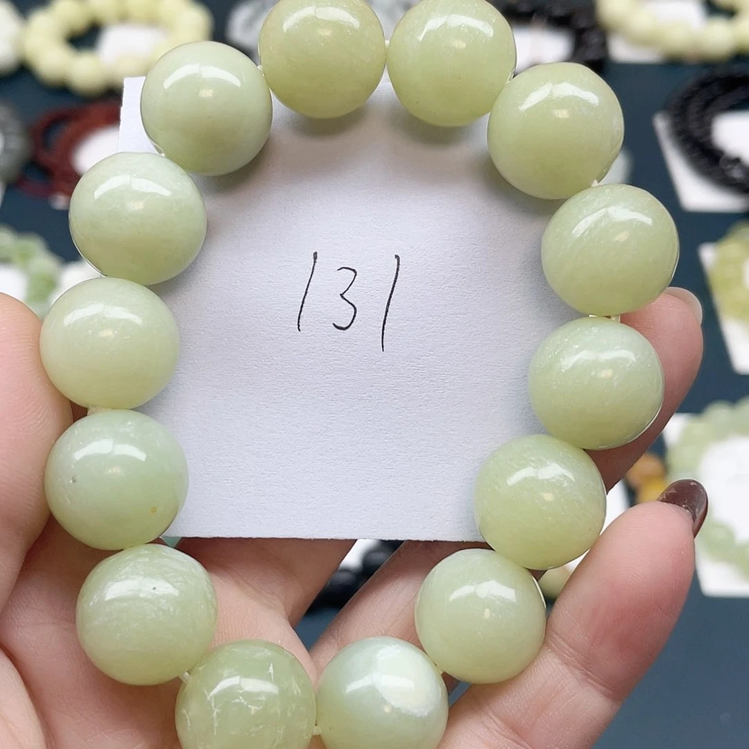 未镶嵌蛇纹石玉手链