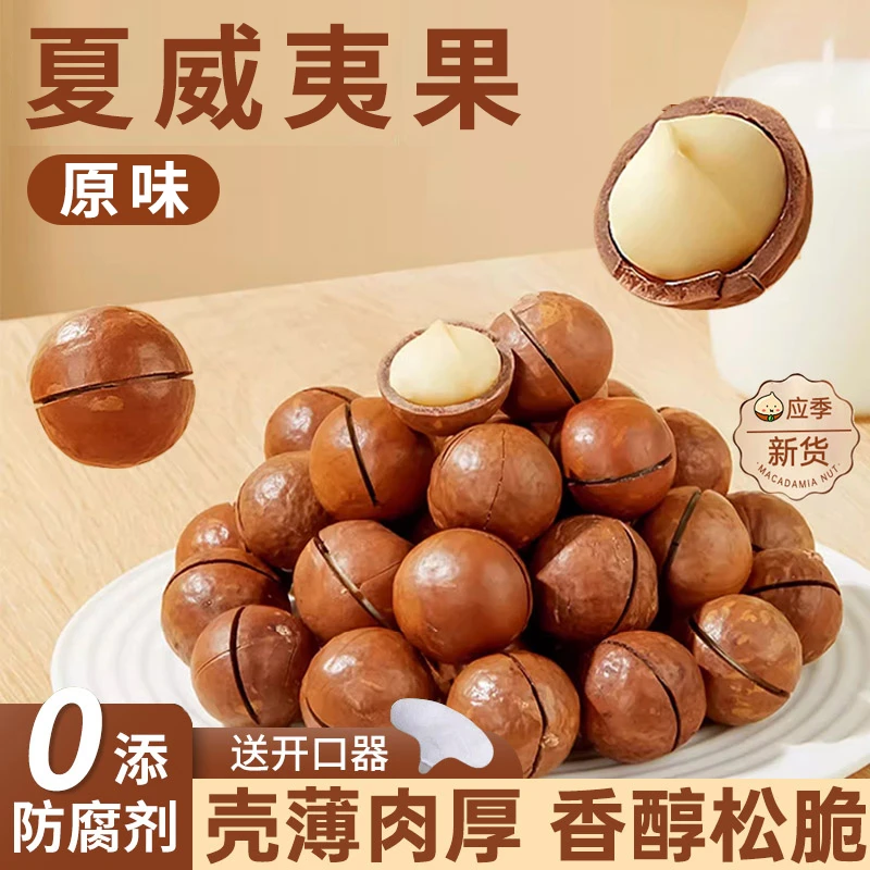 【原味！】夏威夷果原味坚果孕妇儿童休闲解馋零食新货干果批发