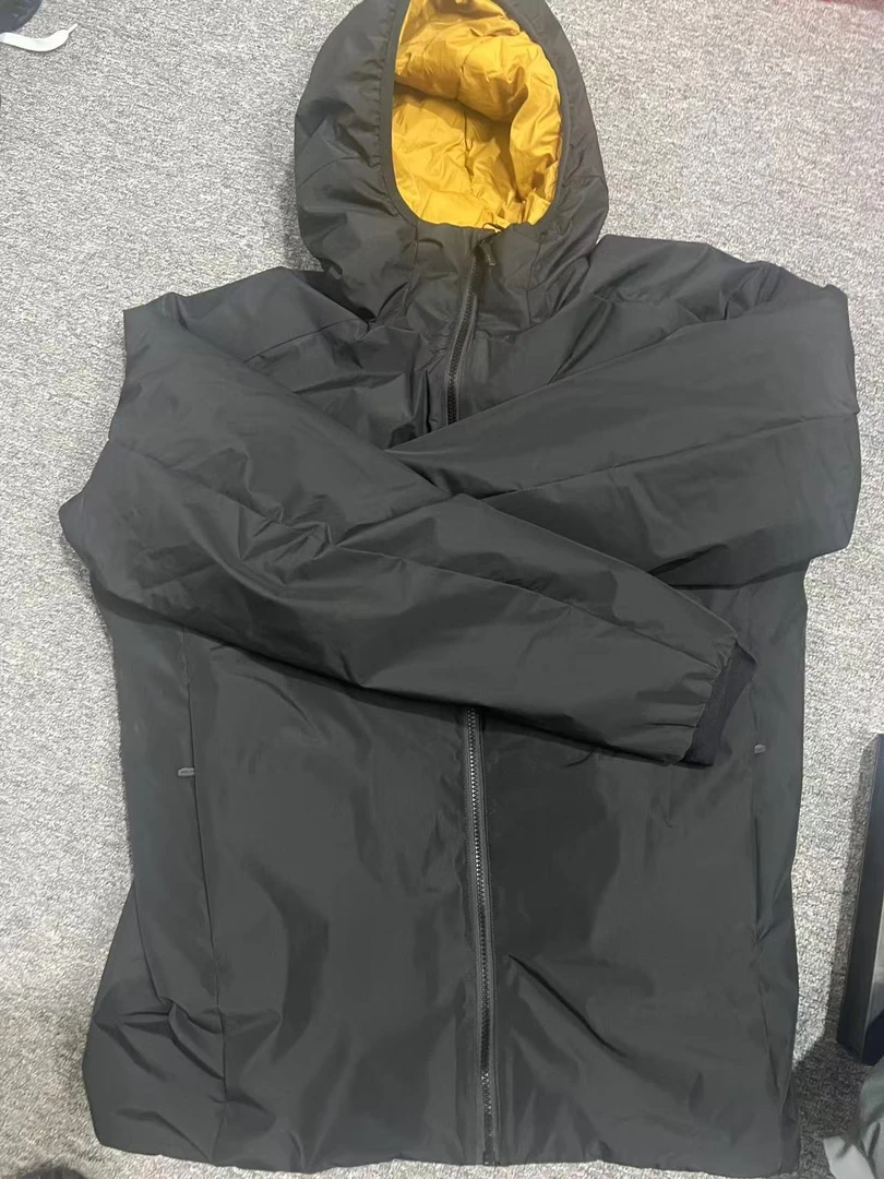 老款黑色灰色商务秋冬款保暖棉服（N）