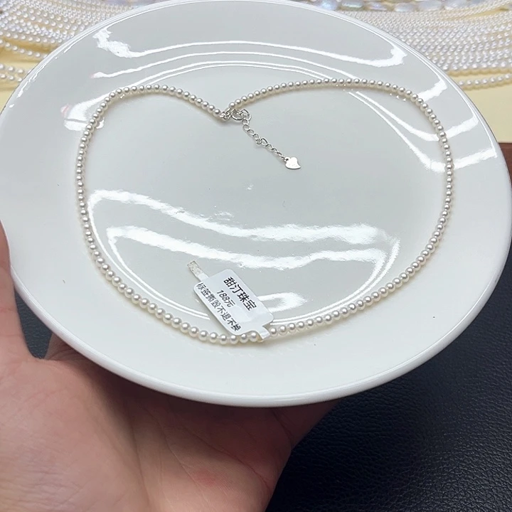 淡水珍珠钛钢珍珠项链27