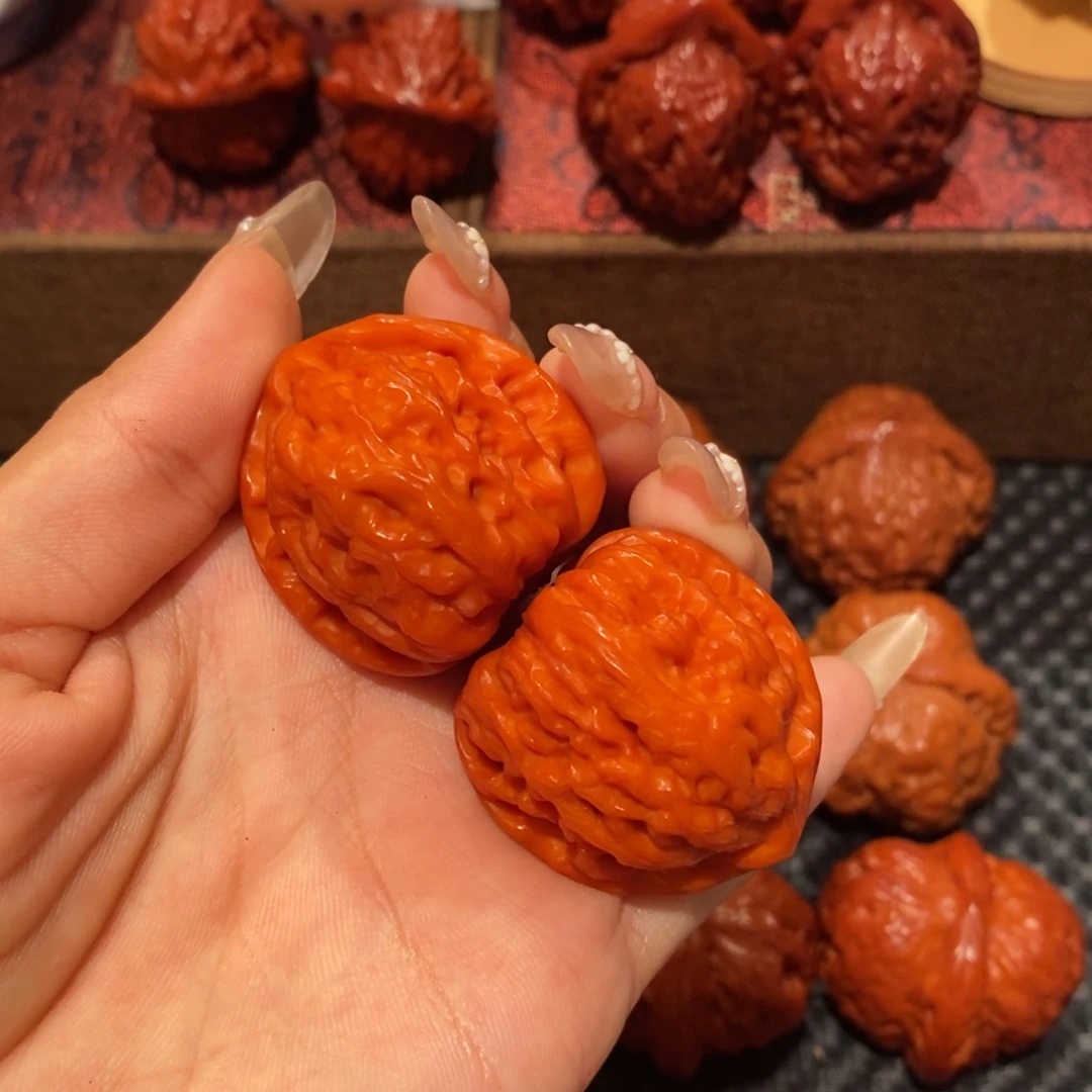 吊坠文玩核桃34玉化文山，0591