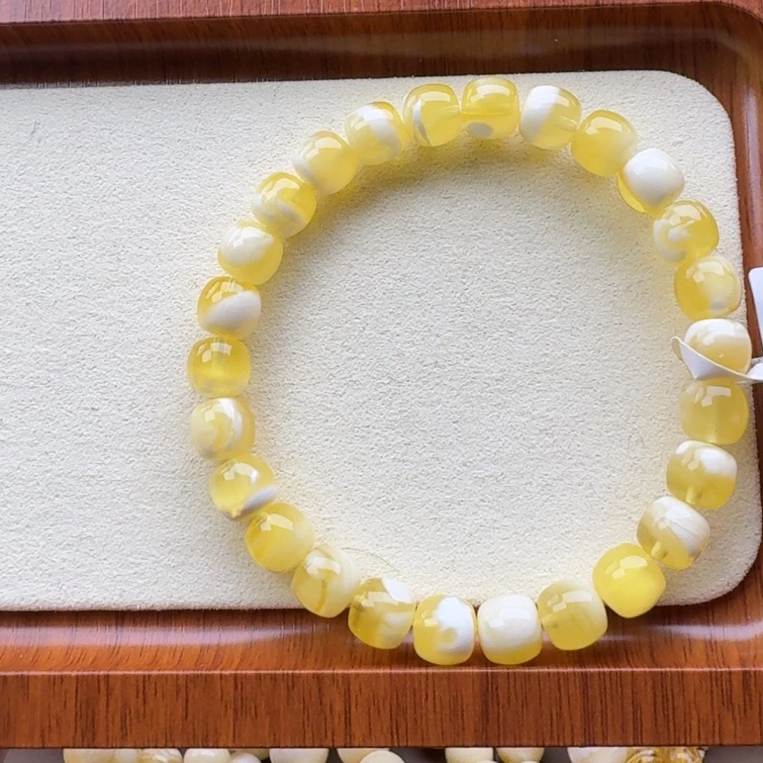 s***a未镶嵌琥珀手链8mm裸发