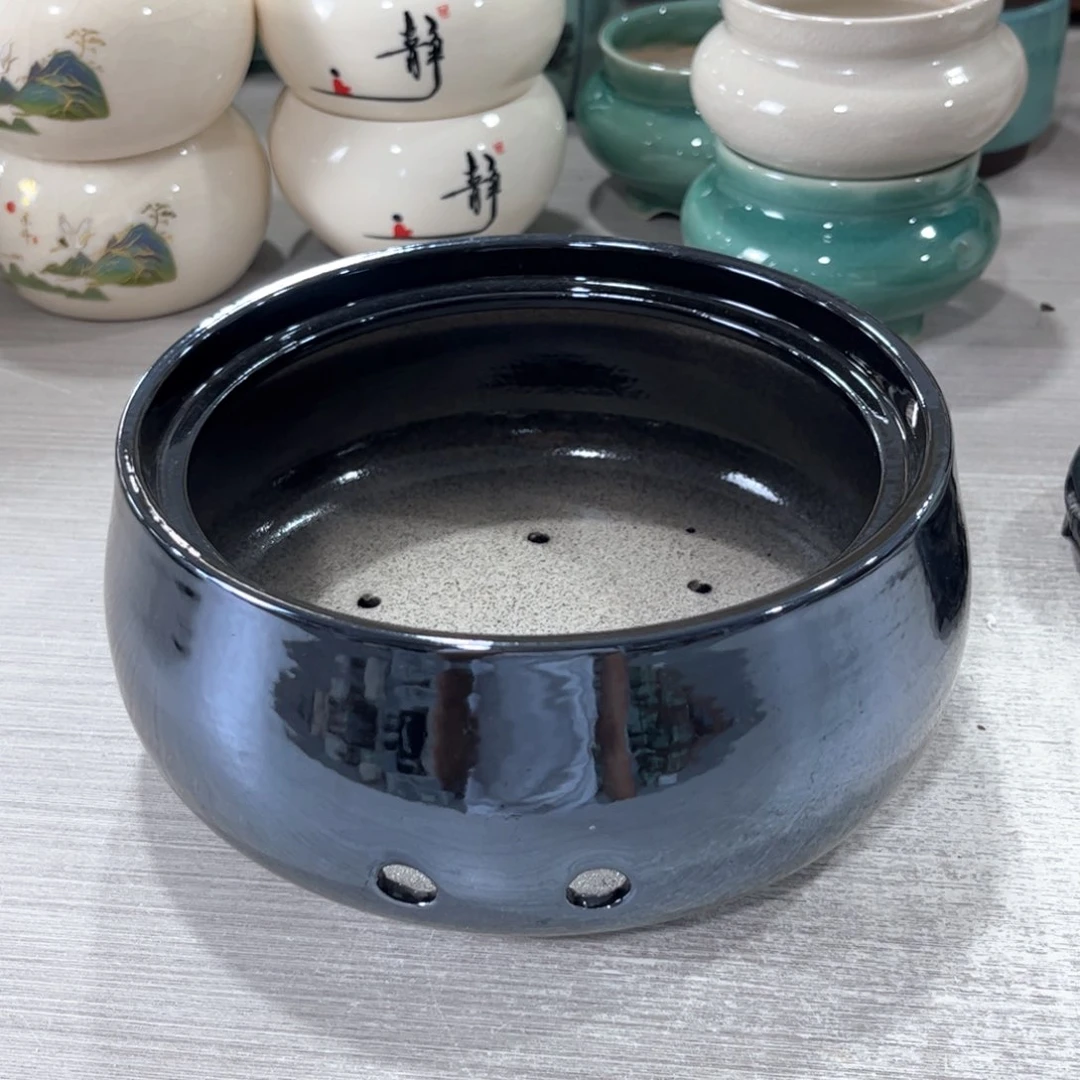 口   17/8.5陶瓷花盆绿植多肉微瑕花盆