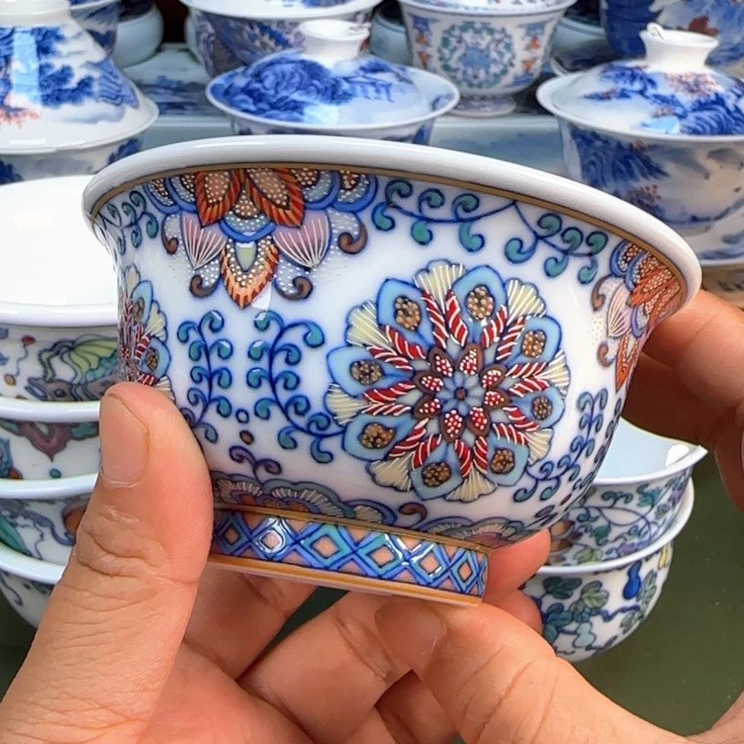 景德镇纯手绘茶具圆圆269