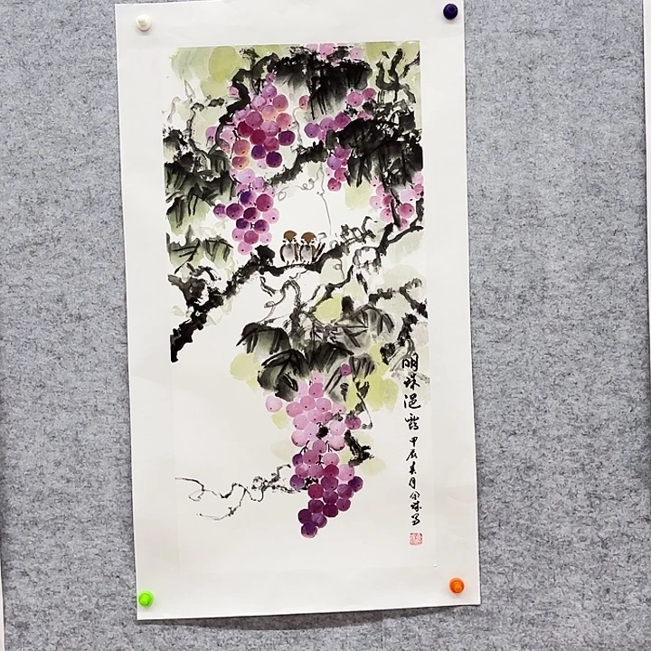 国画花鸟等图案和四开