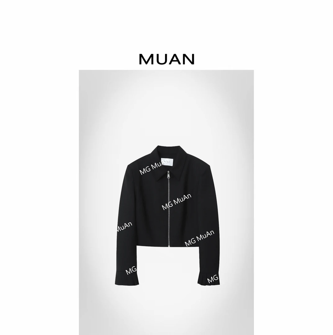 木岸MUAN：《小超模外套》定制高级百搭简约外套翻领上衣女YJ-23832