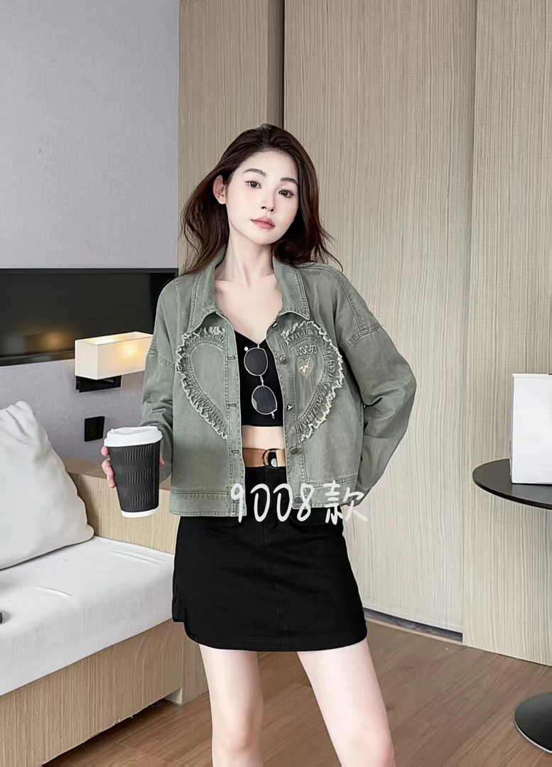 9008#n7牛仔外套女设计高级感休闲时尚宽松显瘦2025年新款春洋气