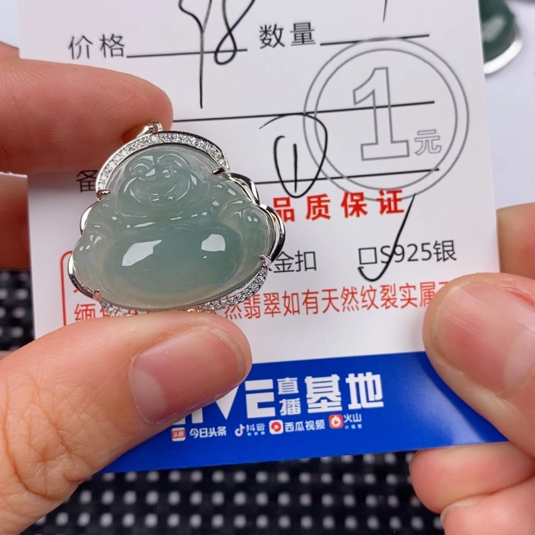 翡翠银S925镶嵌颈饰