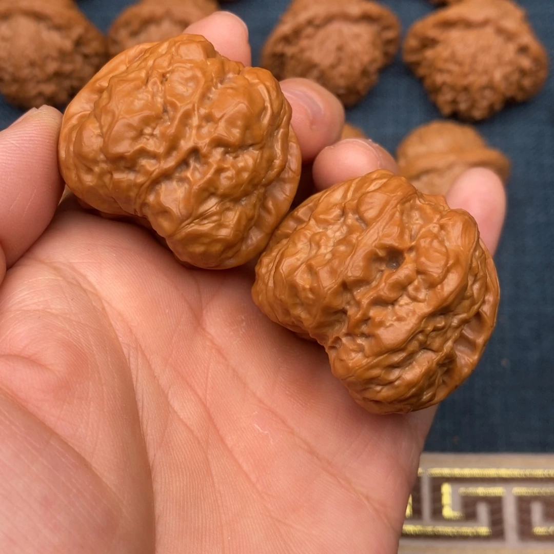 把件文玩核桃39双开背蛤蟆头