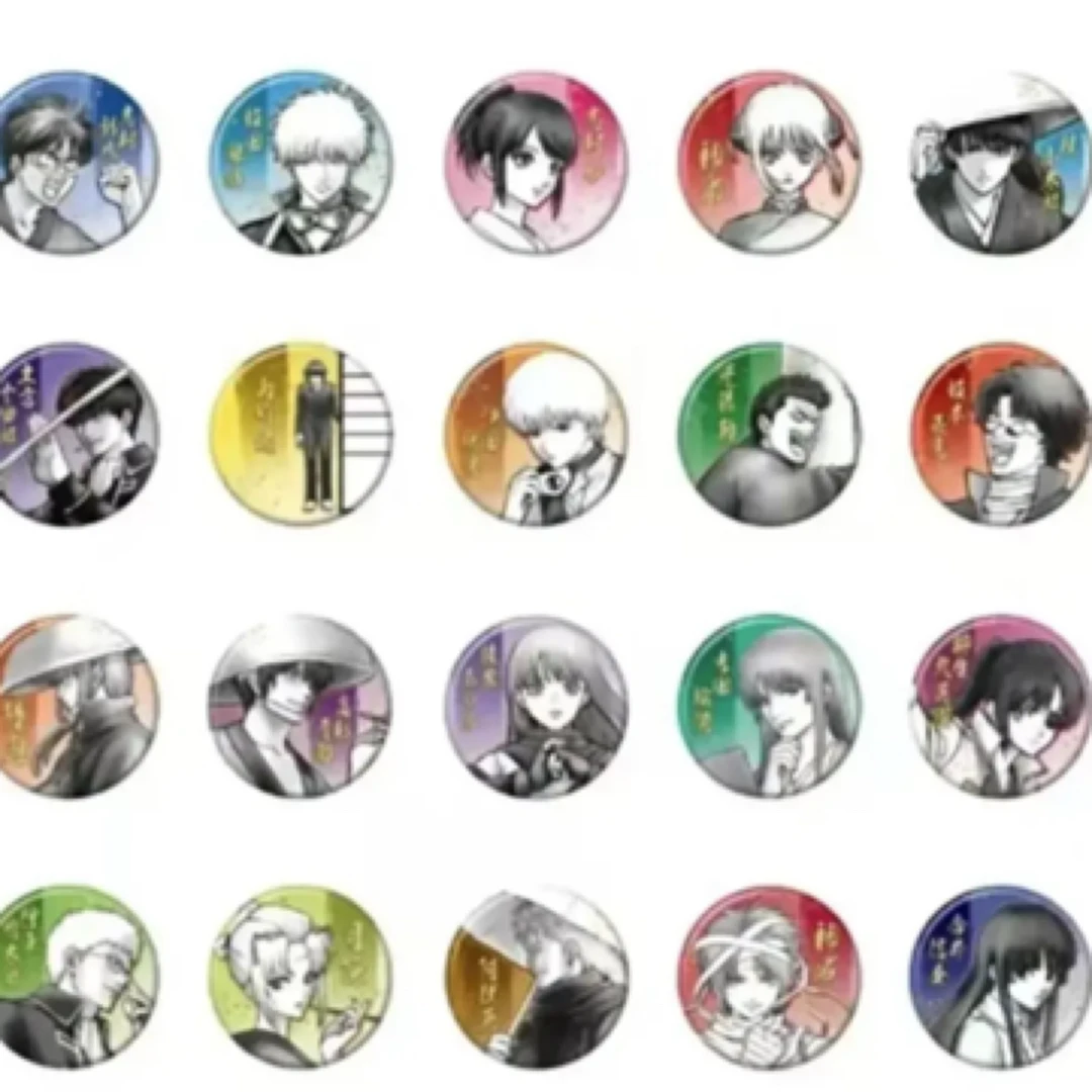 【代拆】 银魂二十周年原画展 雕金吧唧 彩图吧唧拍立得盲盒