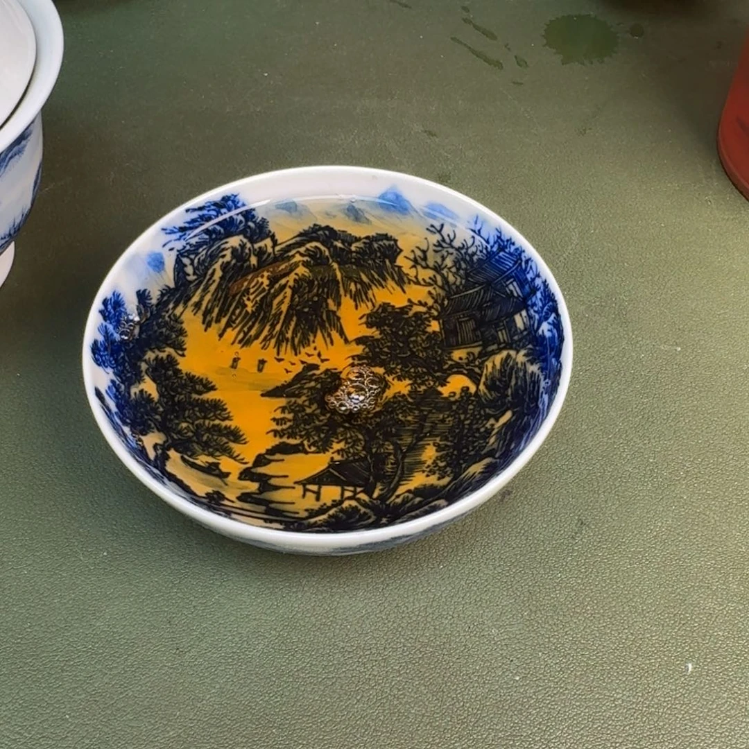 瓷景德镇纯手绘茶具圆圆275