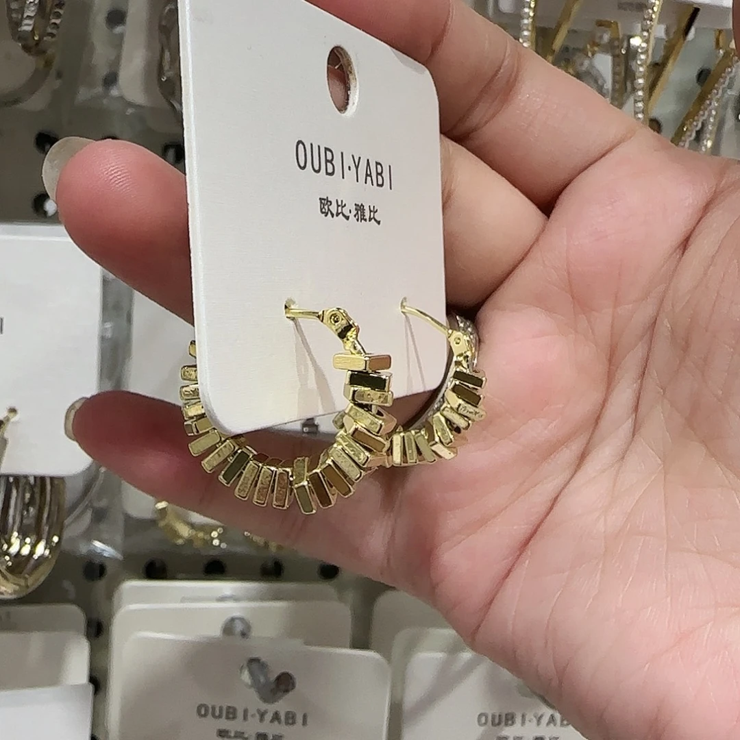 锆石纯铜合金金色耳扣