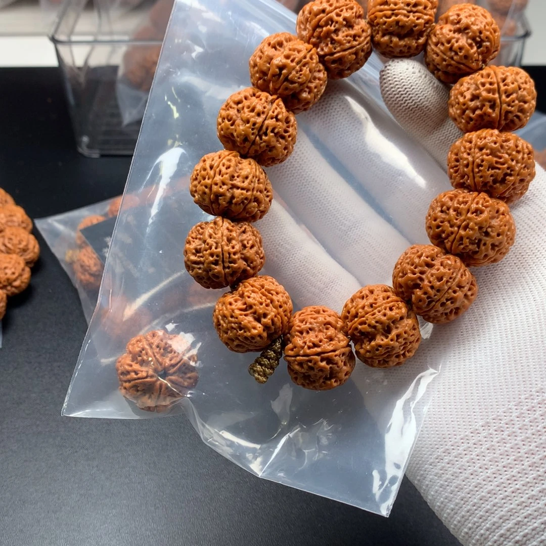 好***豹手串金刚菩提24.5+飞碟龙王