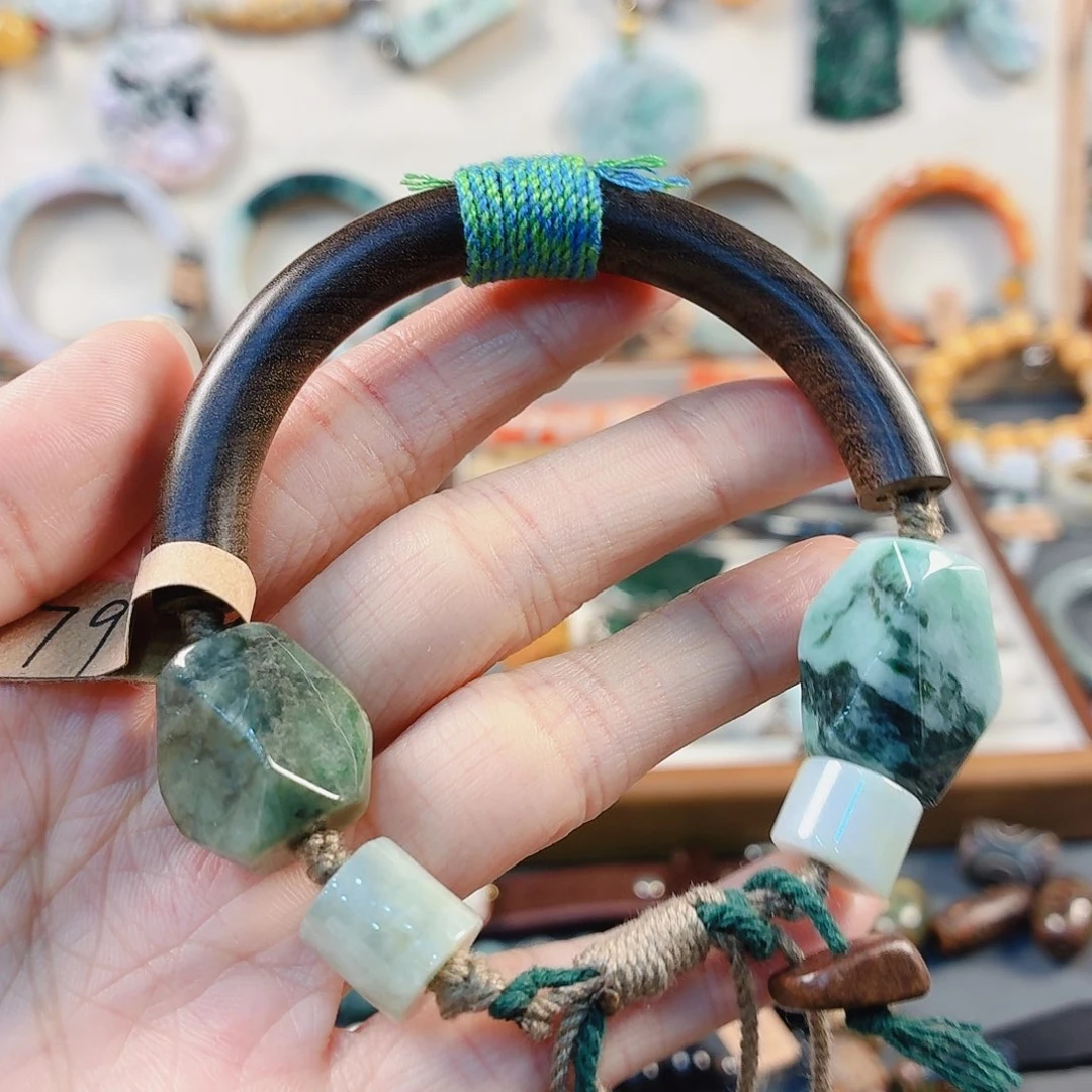 翡翠未镶嵌手链手串