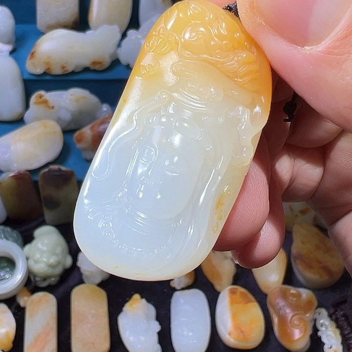 和田玉未镶嵌吊坠(不含链)