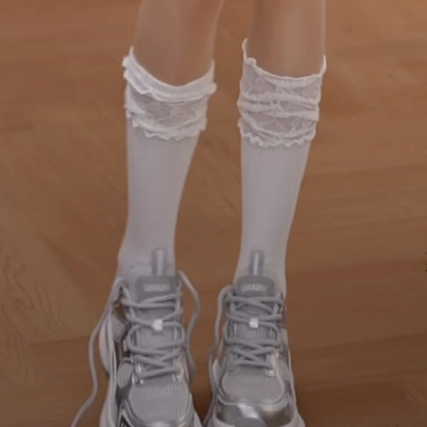 FANRUI/泛芮 显瘦百搭蕾丝小腿袜B14693