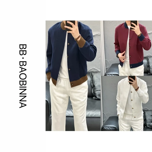 小野· 男装 | "春季新款" 高奢定制立领夹克外套10312