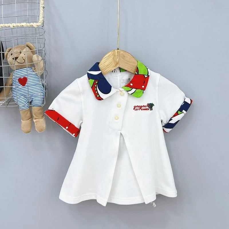 22505高端专享呦呦鹿夏季短袖白色