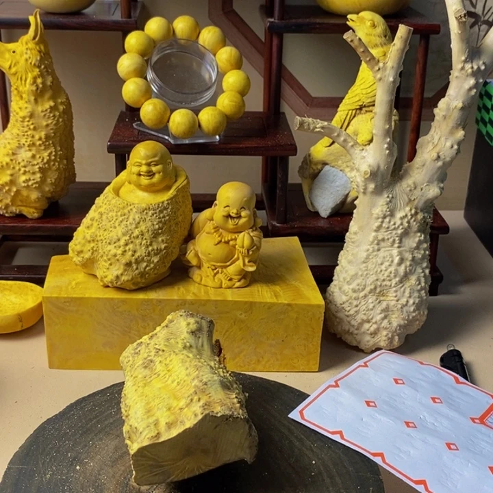 乡***。黄杨木手把件手把件