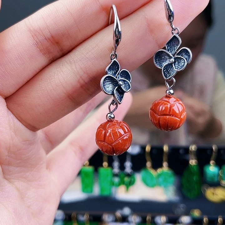 翡翠耳饰未镶嵌饰品